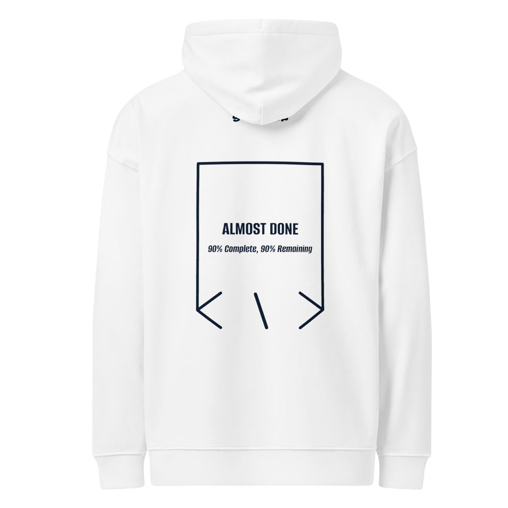 Almost Done — White French Navy back mockup
