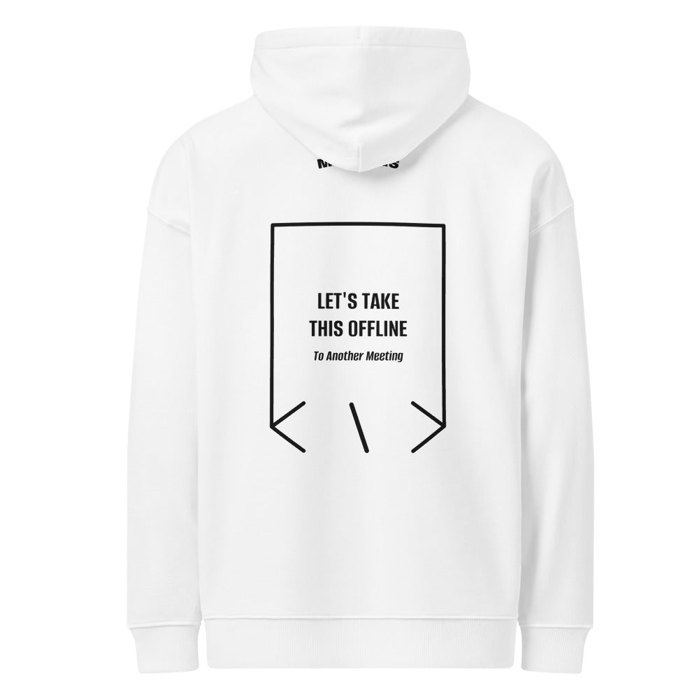 Let's Take This Offline — White Black back mockup
