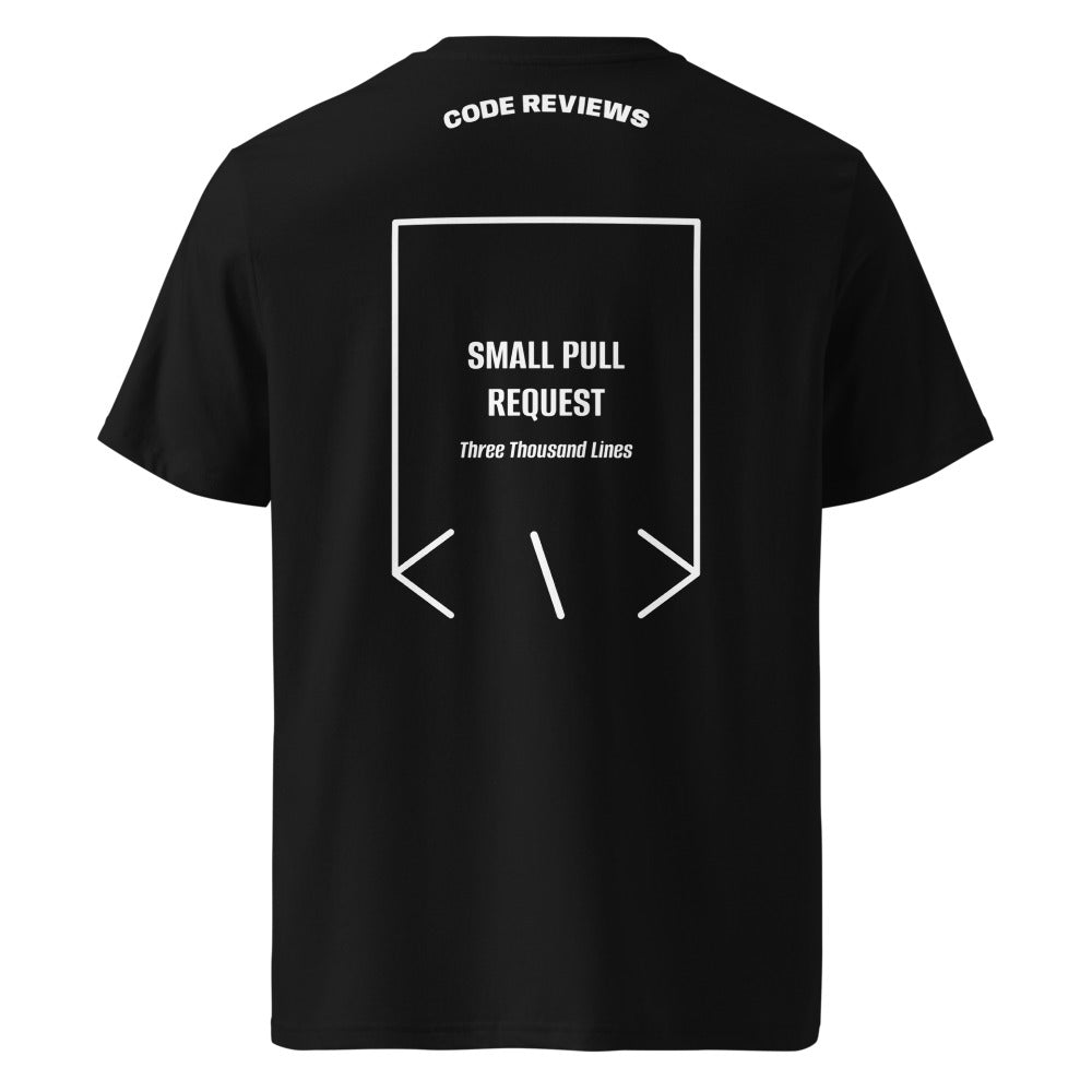 Small Pull Request — Black White back mockup