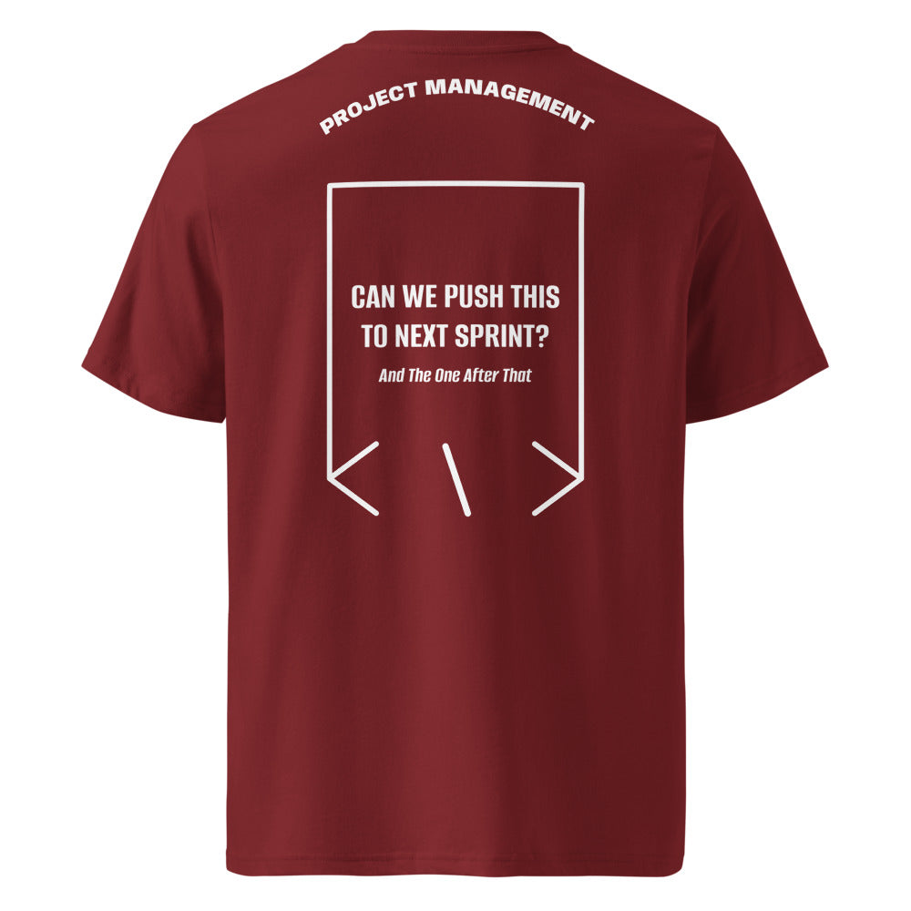 Can We Push This To Next Sprint? — Burgundy White back mockup