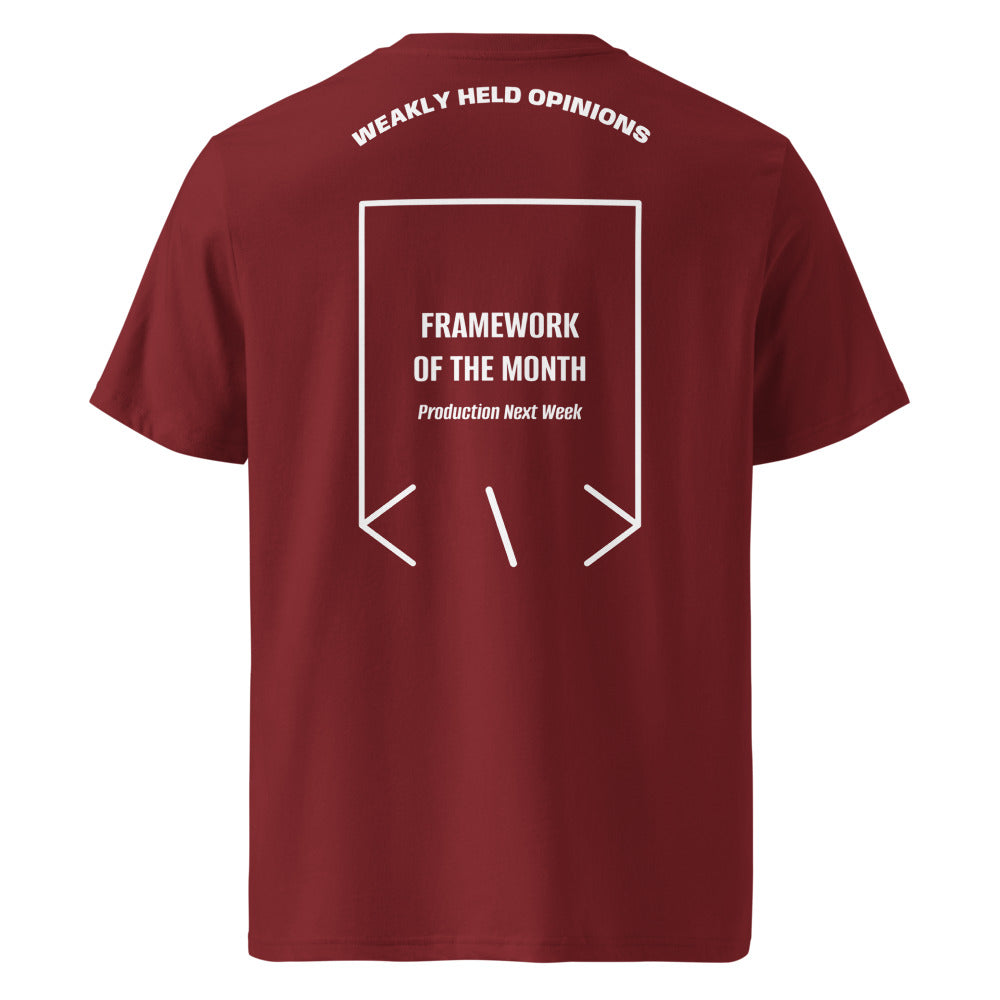 Framework Of The Month — Burgundy White back mockup