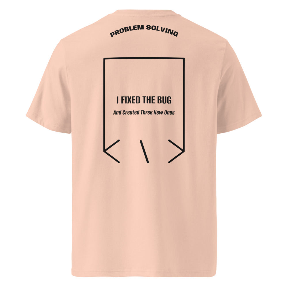 I Fixed The Bug — Fraiche Peche Black back mockup