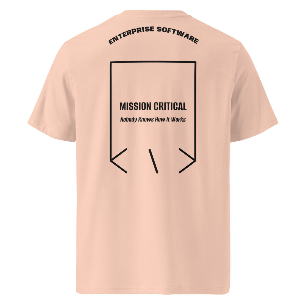 Mission Critical — Fraiche Peche Black back mockup