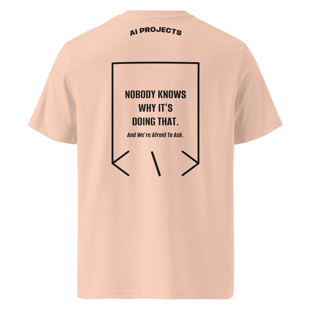Nobody Knows Why It's Doing That. — Fraiche Peche Black back mockup