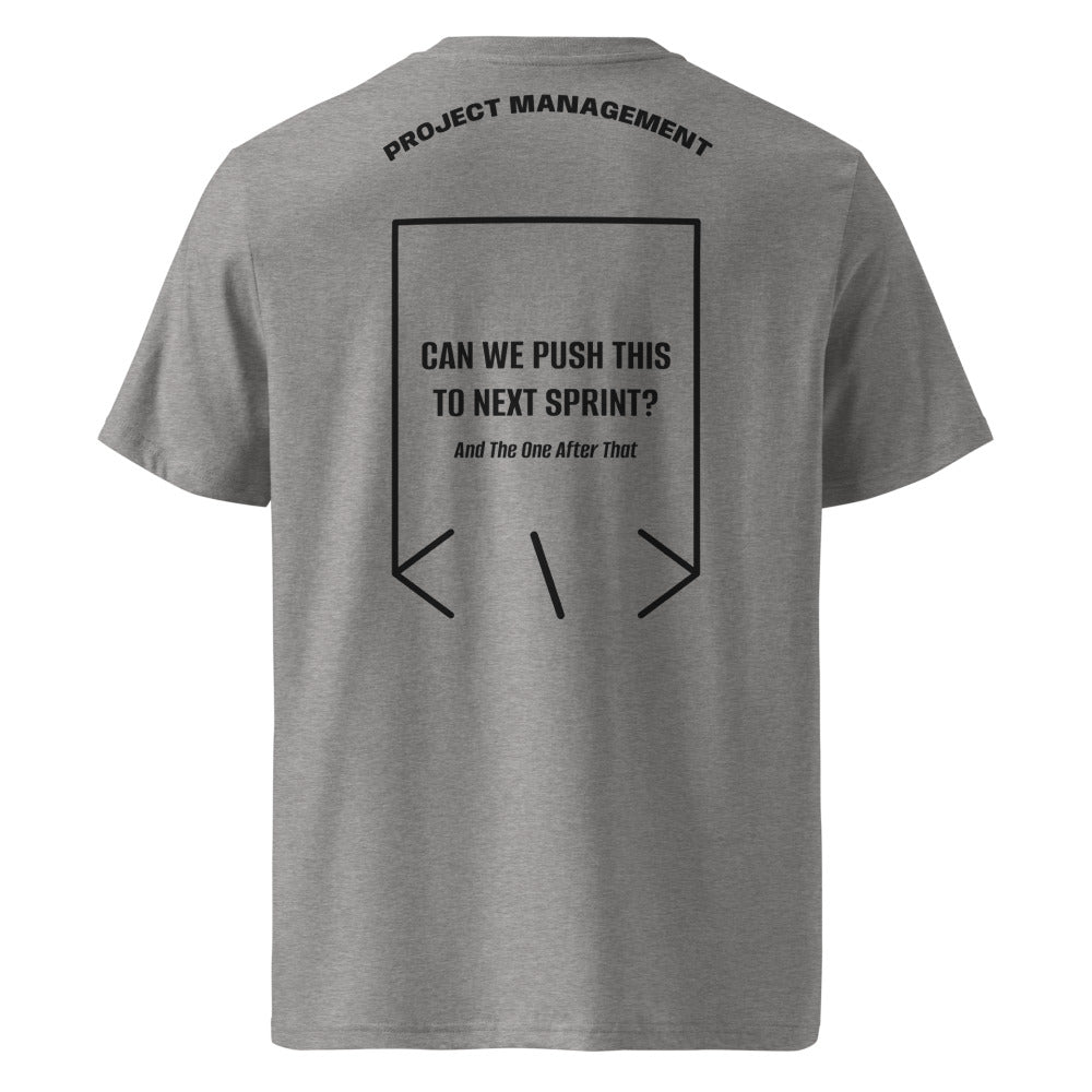 Can We Push This To Next Sprint? — Heather Grey Black back mockup