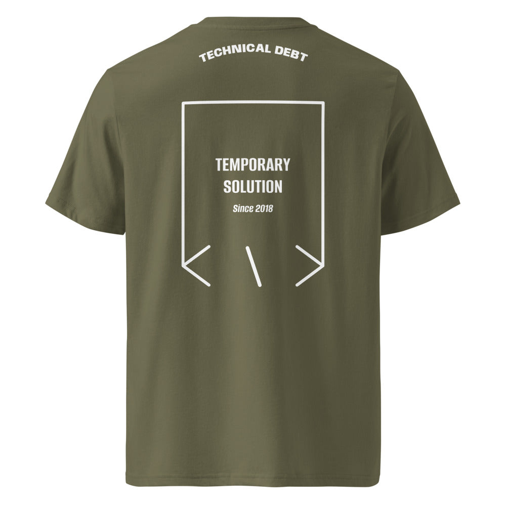 Temporary Solution — Khaki White back mockup