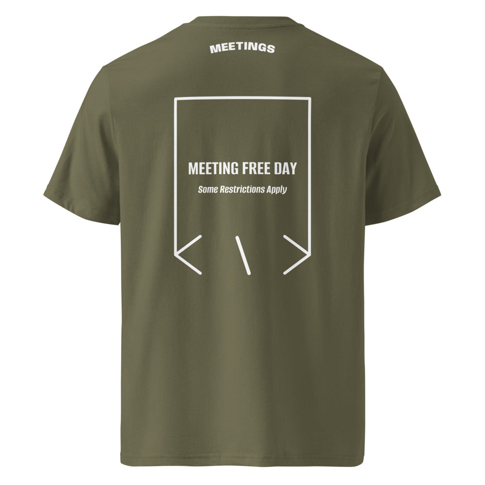 Meeting Free Day — Khaki White back mockup