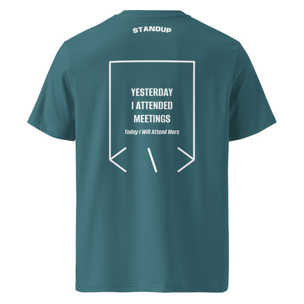 Yesterday I Attended Meetings — Stargazer White back mockup