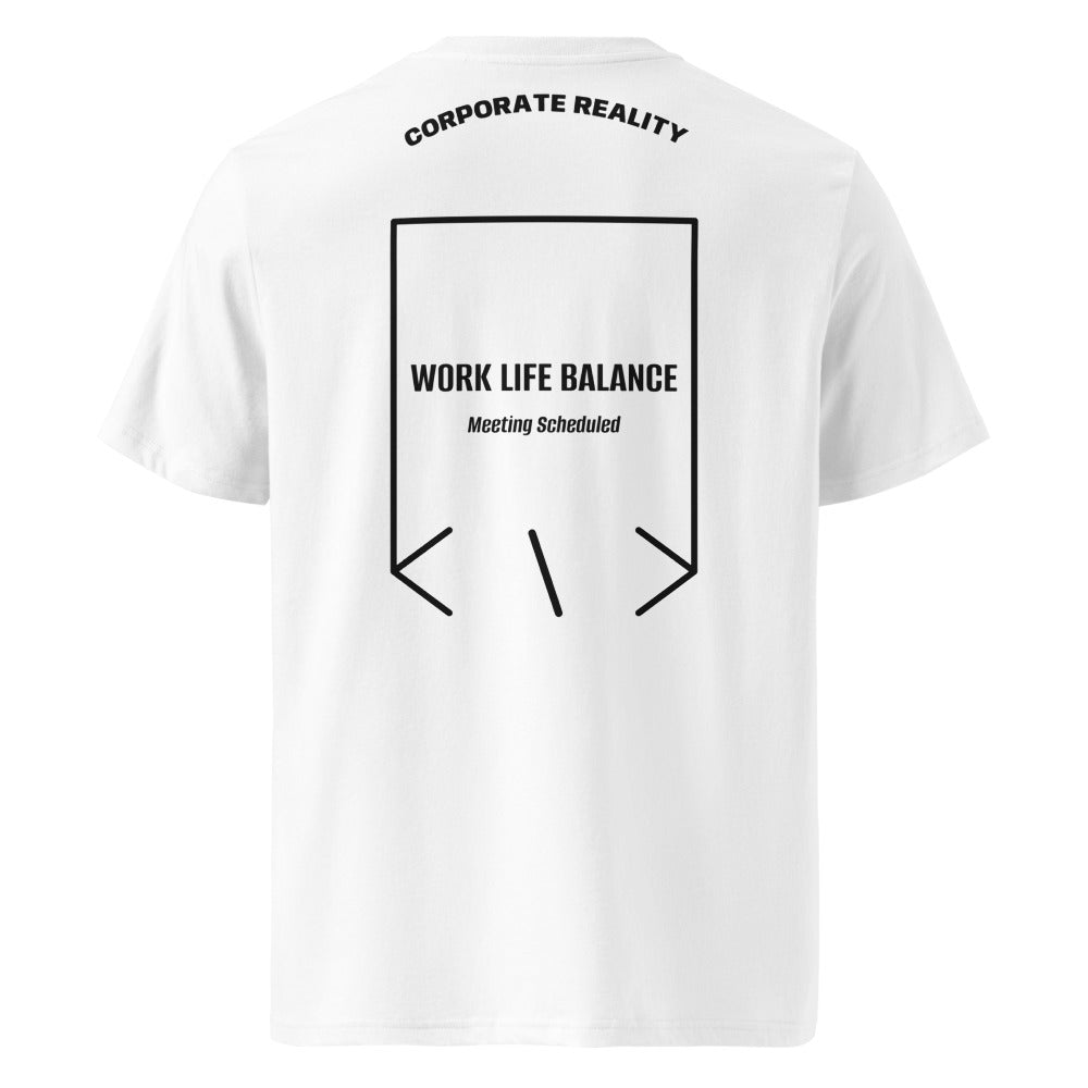 Work Life Balance — White Black back mockup