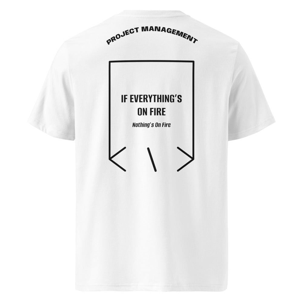 If Everything’s On Fire — White Black back mockup