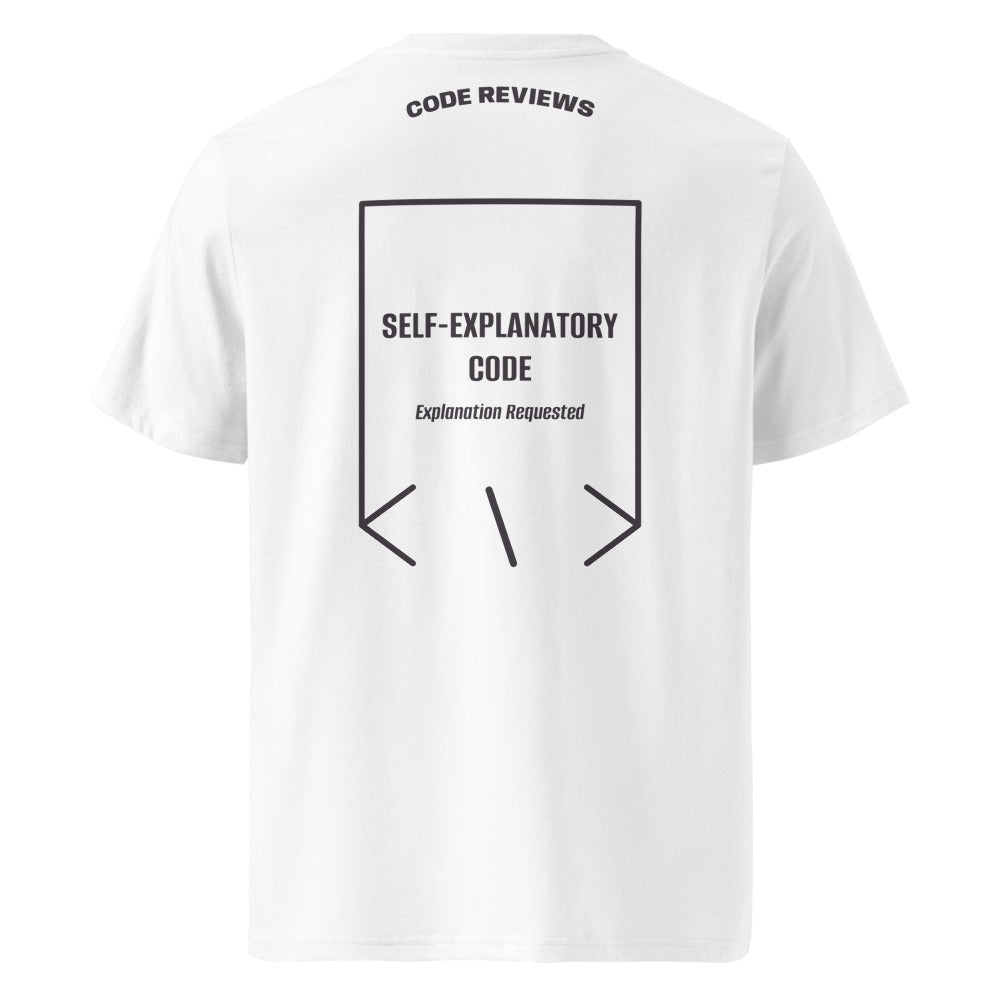 Self-Explanatory Code — White Anthracite back mockup