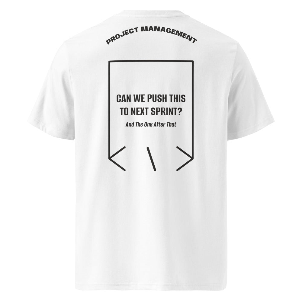 Can We Push This To Next Sprint? — White Dark Heather Grey back mockup