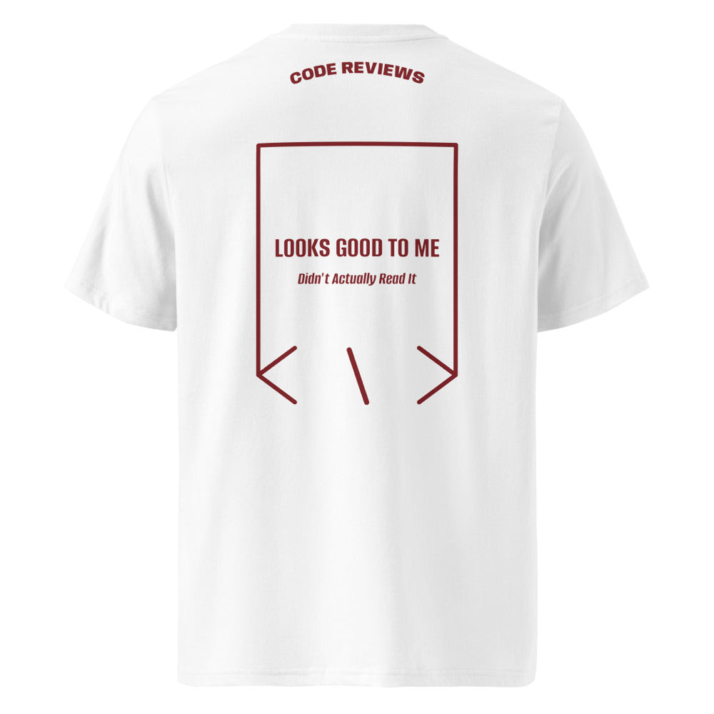 Looks Good To Me — White Burgundy back mockup