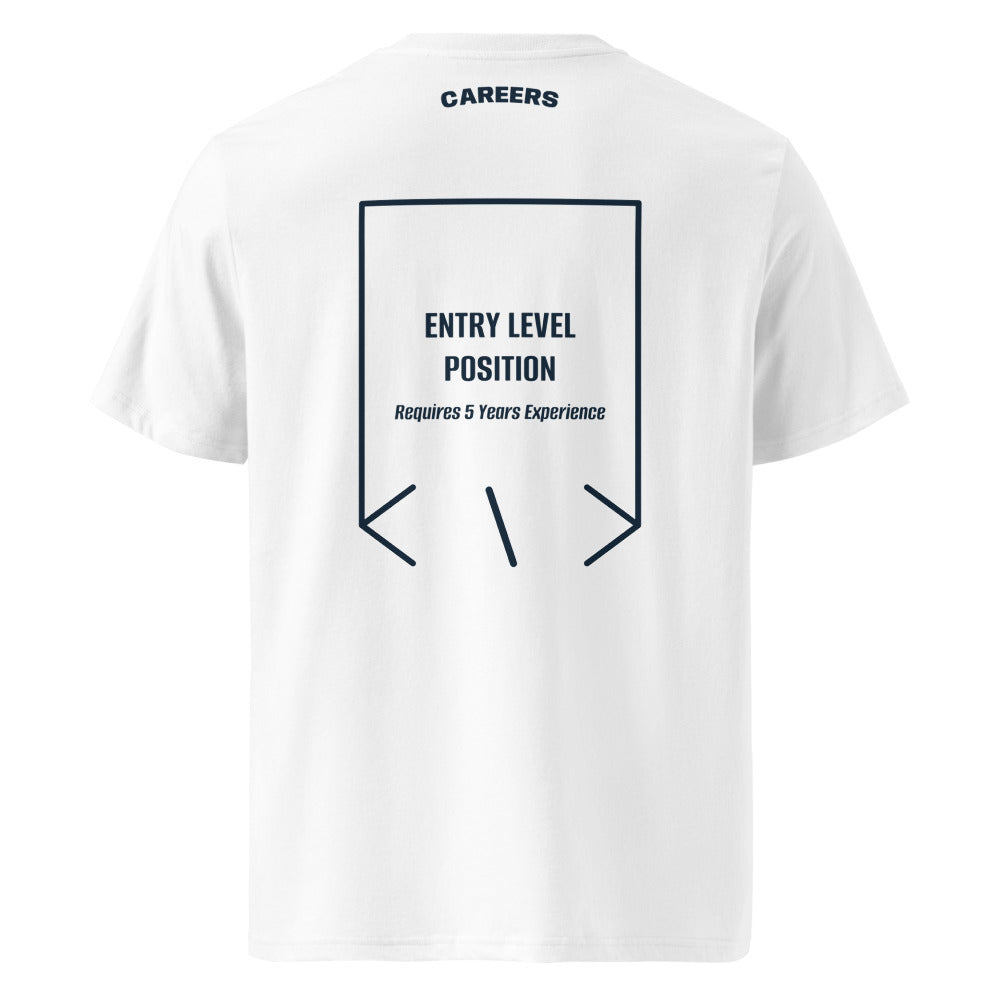 Entry Level Position — White French Navy back mockup