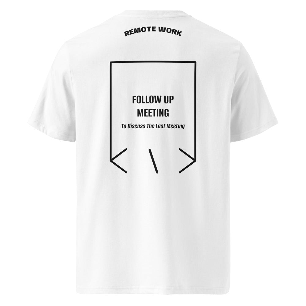 Follow Up Meeting — White Black back mockup