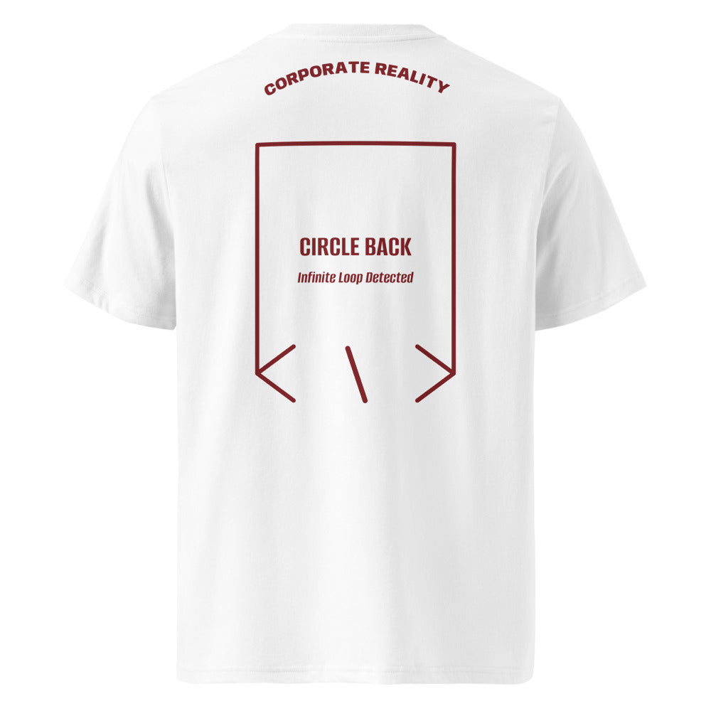 Circle Back — White Burgundy back mockup