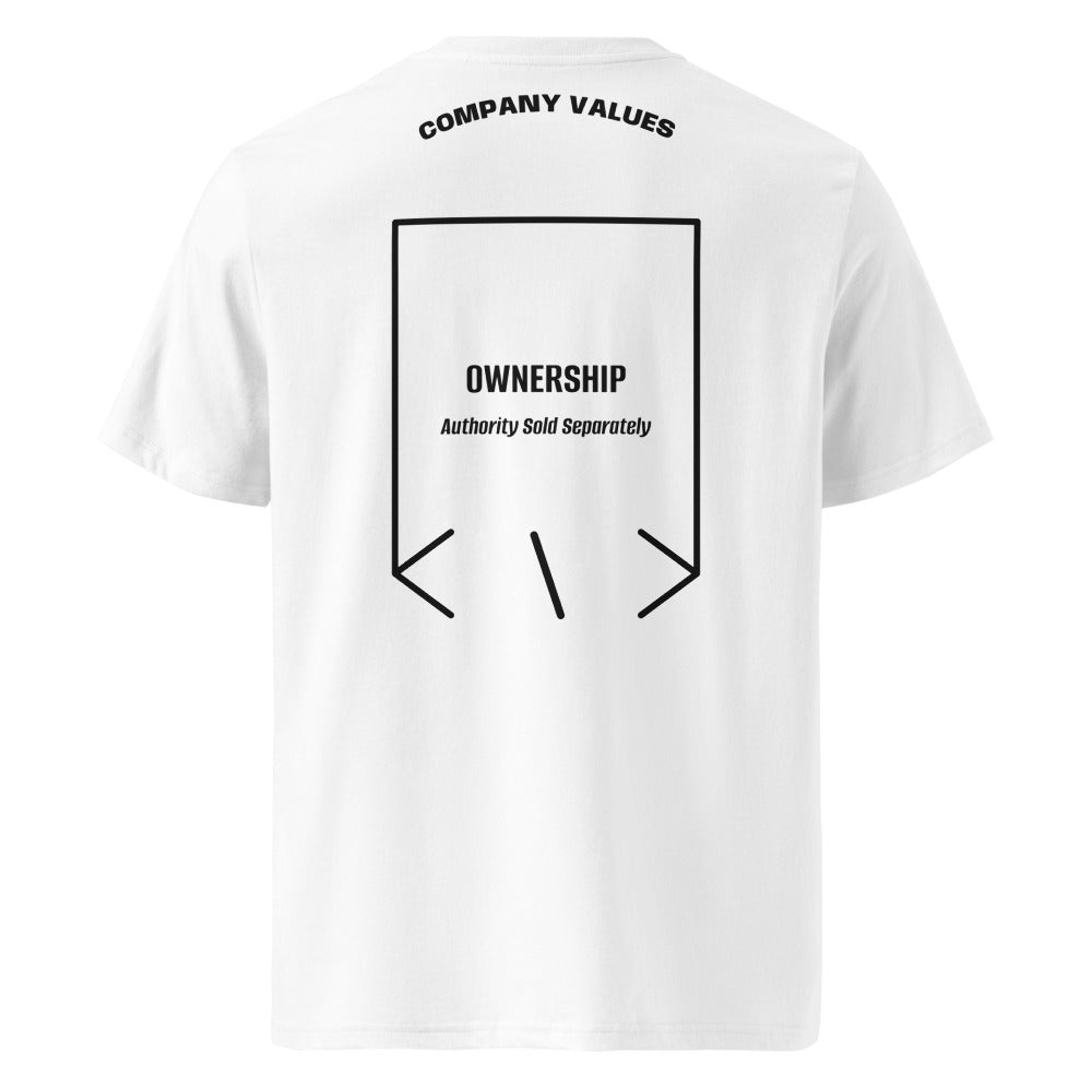 Ownership — White Black back mockup