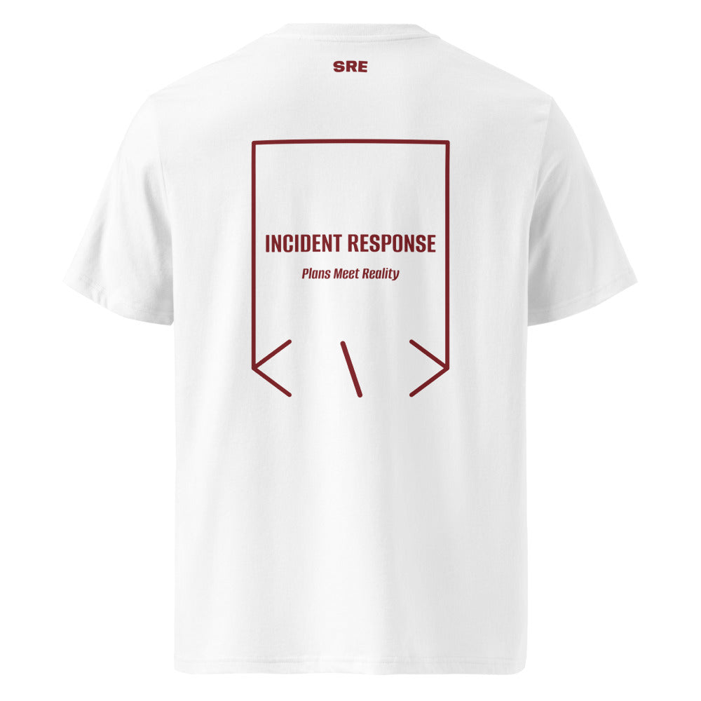 Incident Response — White Burgundy back mockup