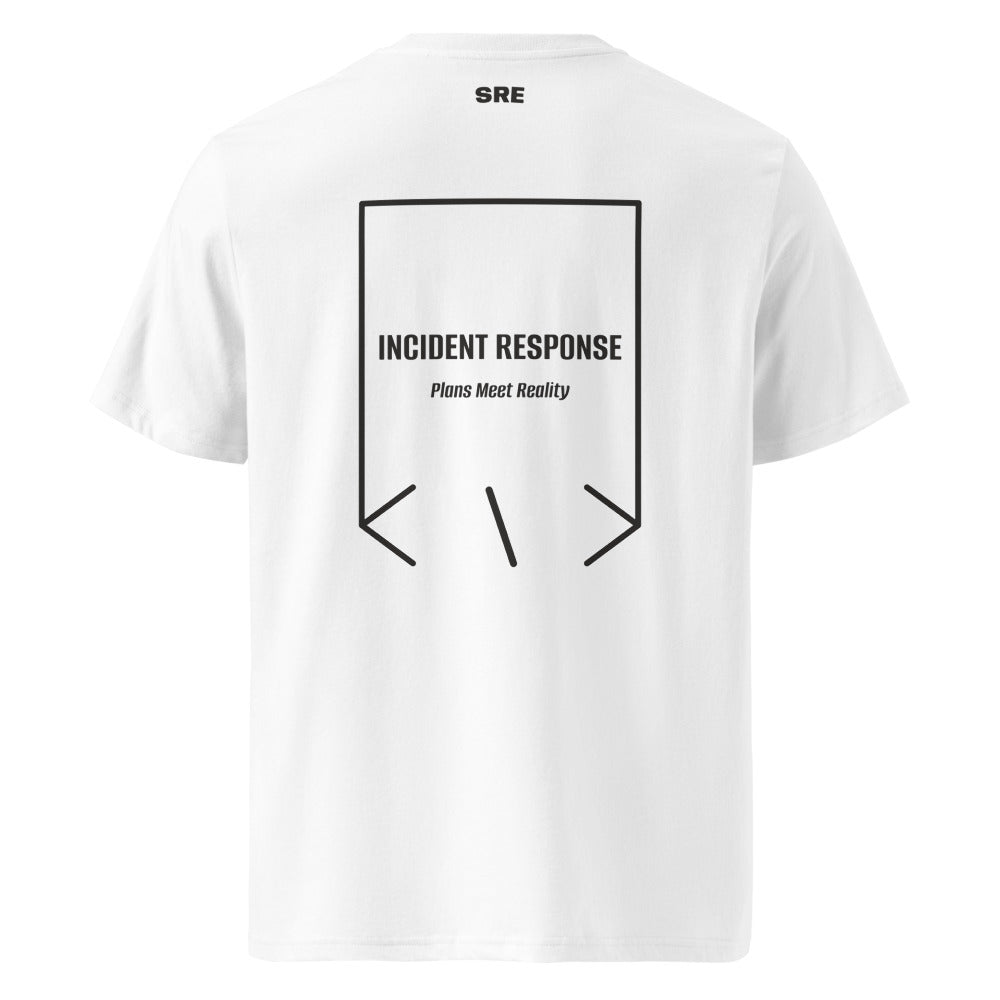 Incident Response — White Dark Heather Grey back mockup