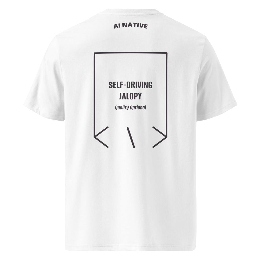 Self-Driving Jalopy — White Anthracite back mockup