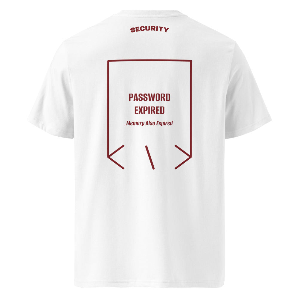 Password Expired — White Burgundy back mockup