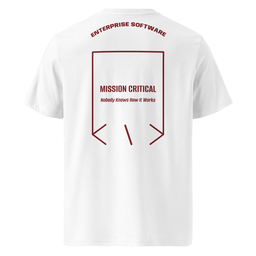 Mission Critical — White Burgundy back mockup