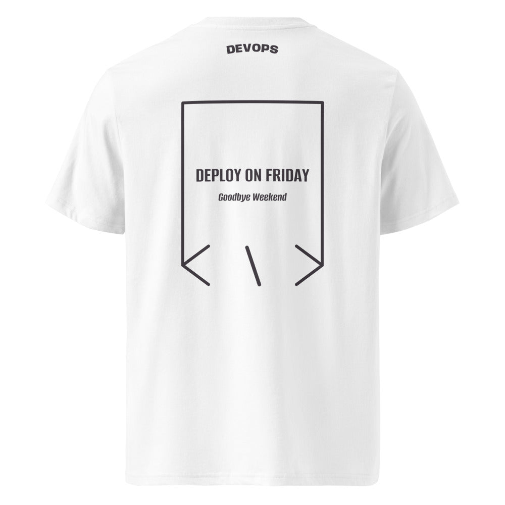 Deploy On Friday — White Anthracite back mockup