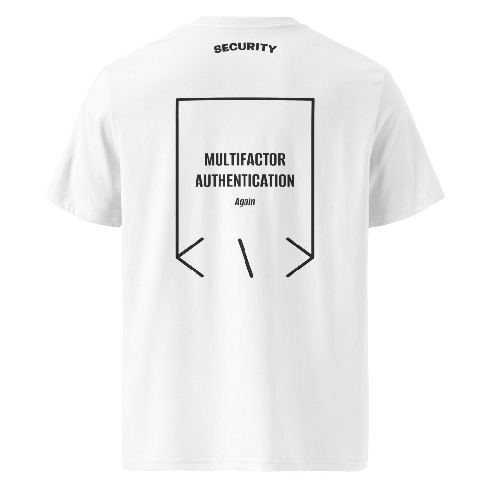 Multifactor Authentication — White Dark Heather Grey back mockup