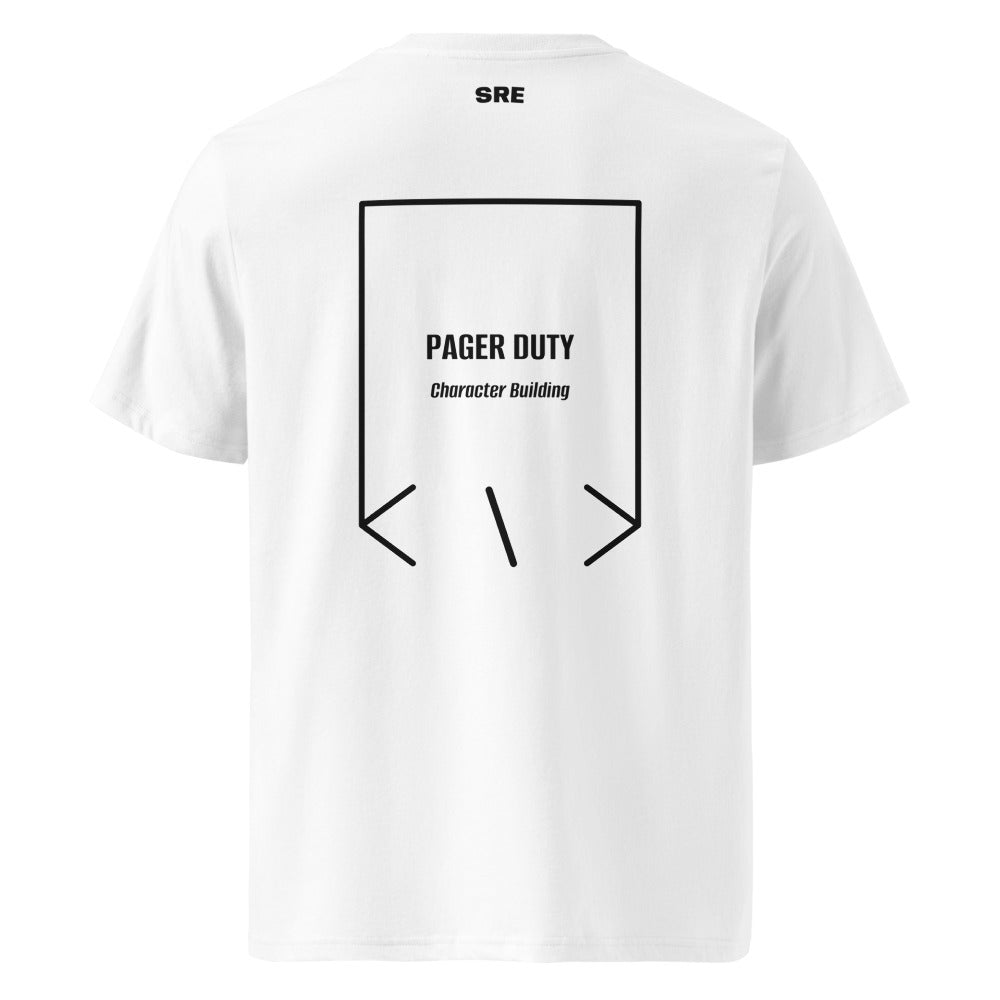 Pager Duty — White Black back mockup