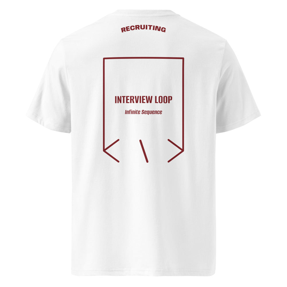 Interview Loop — White Burgundy back mockup