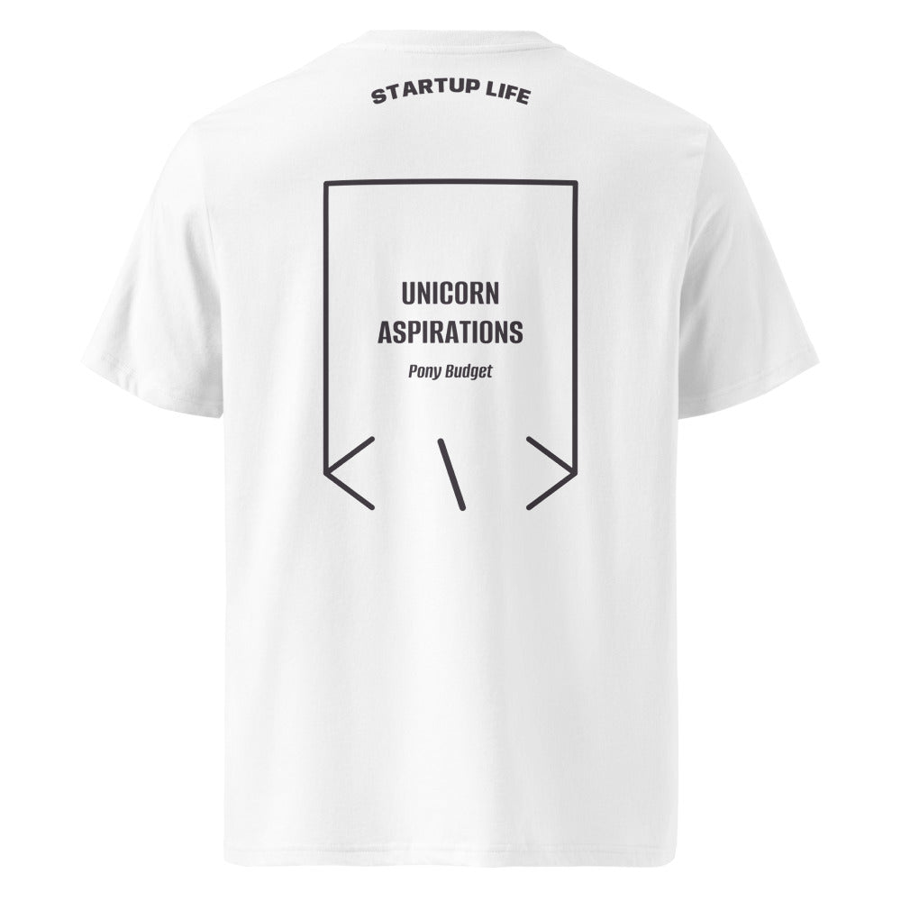 Unicorn Aspirations — White Anthracite back mockup