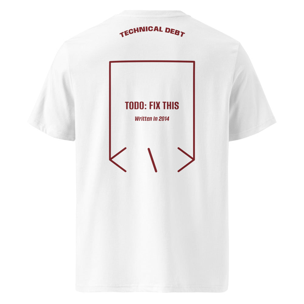 TODO: Fix This — White Burgundy back mockup