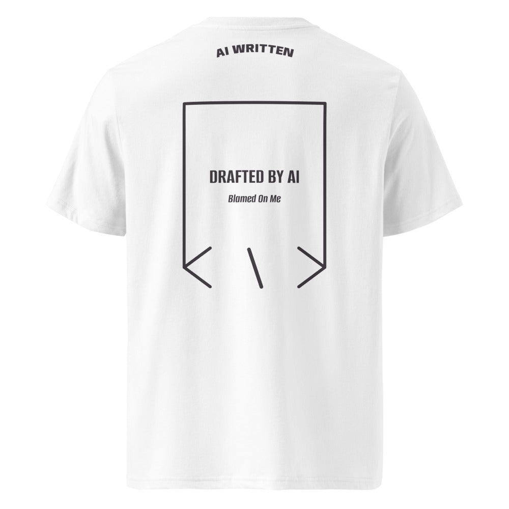 Drafted By AI — White Anthracite back mockup