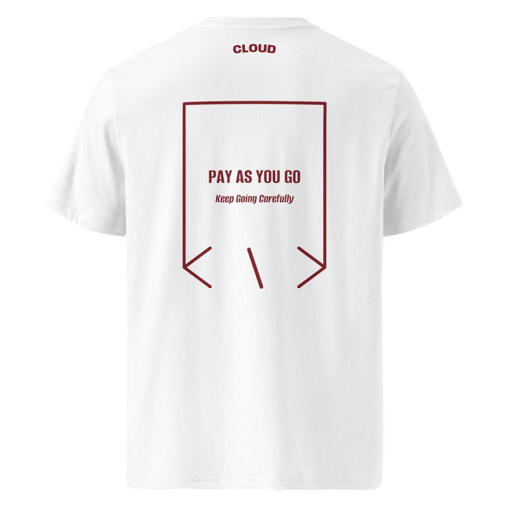 Pay As You Go — White Burgundy back mockup