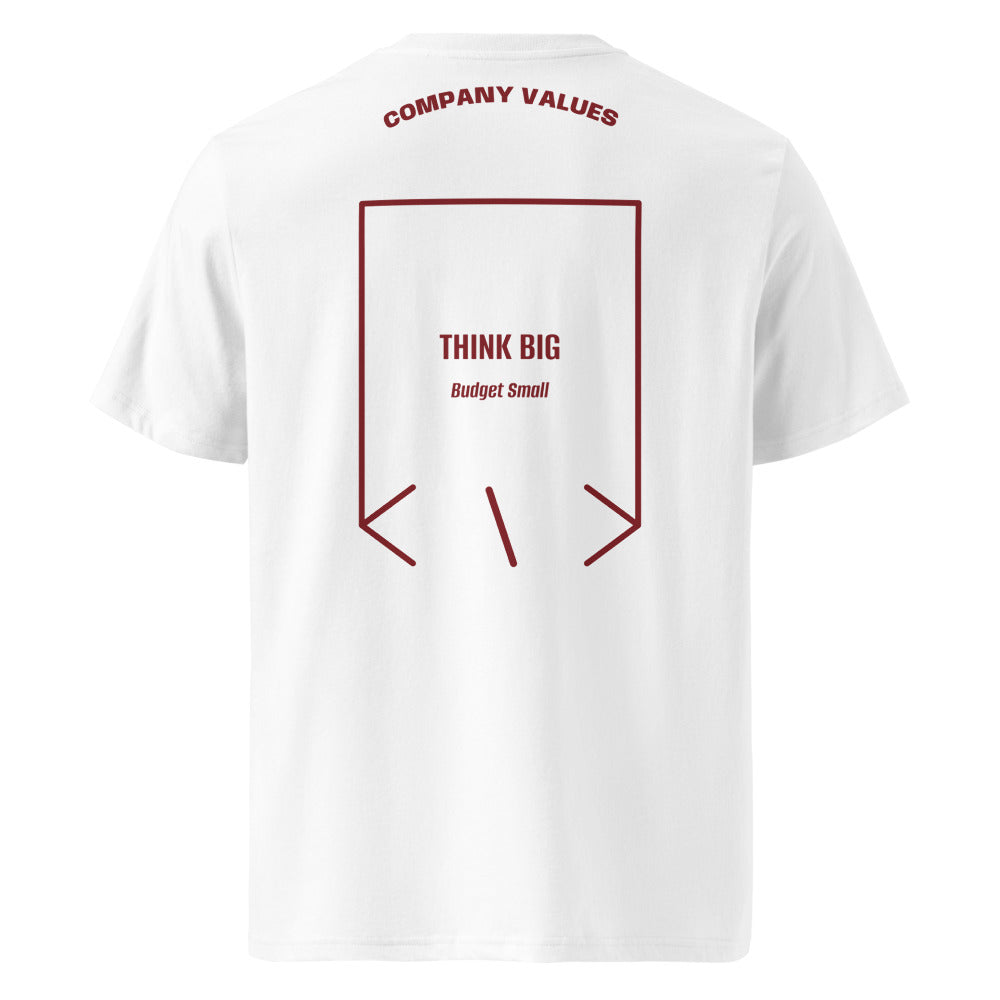 Think Big — White Burgundy back mockup