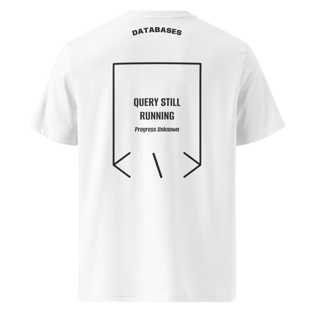 Query Still Running — secondary back mockup