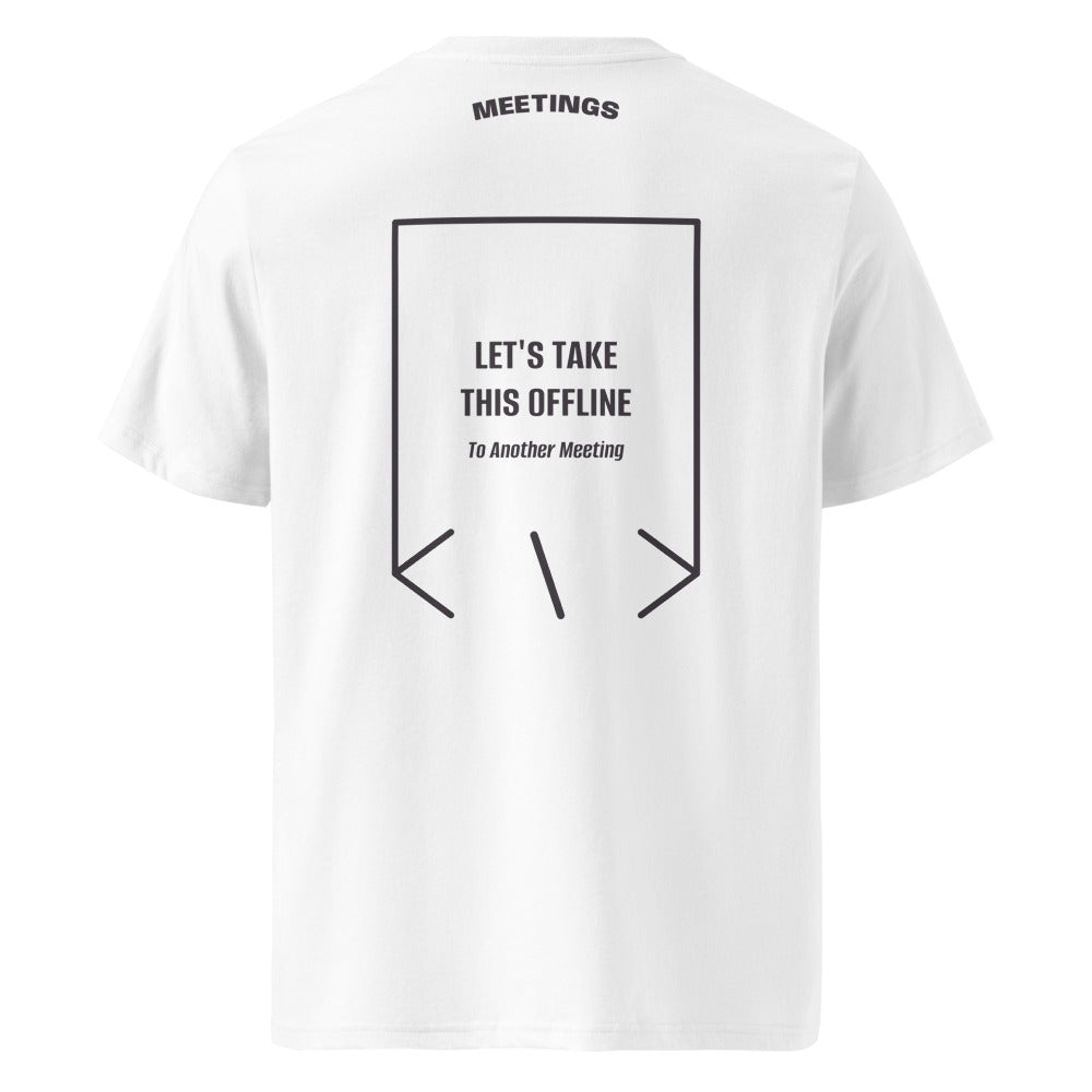 Let's Take This Offline — White Anthracite back mockup