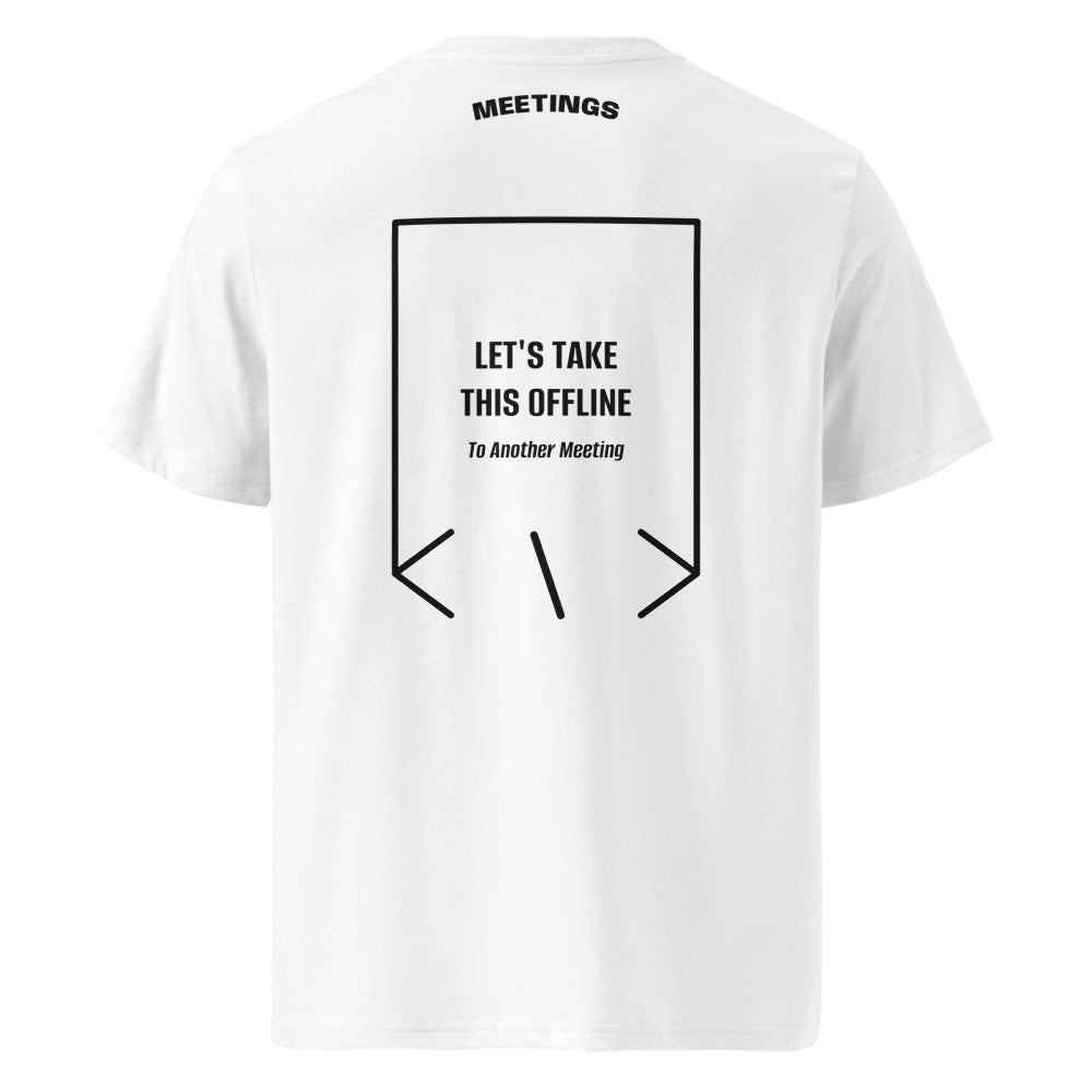 Let's Take This Offline — White Black back mockup