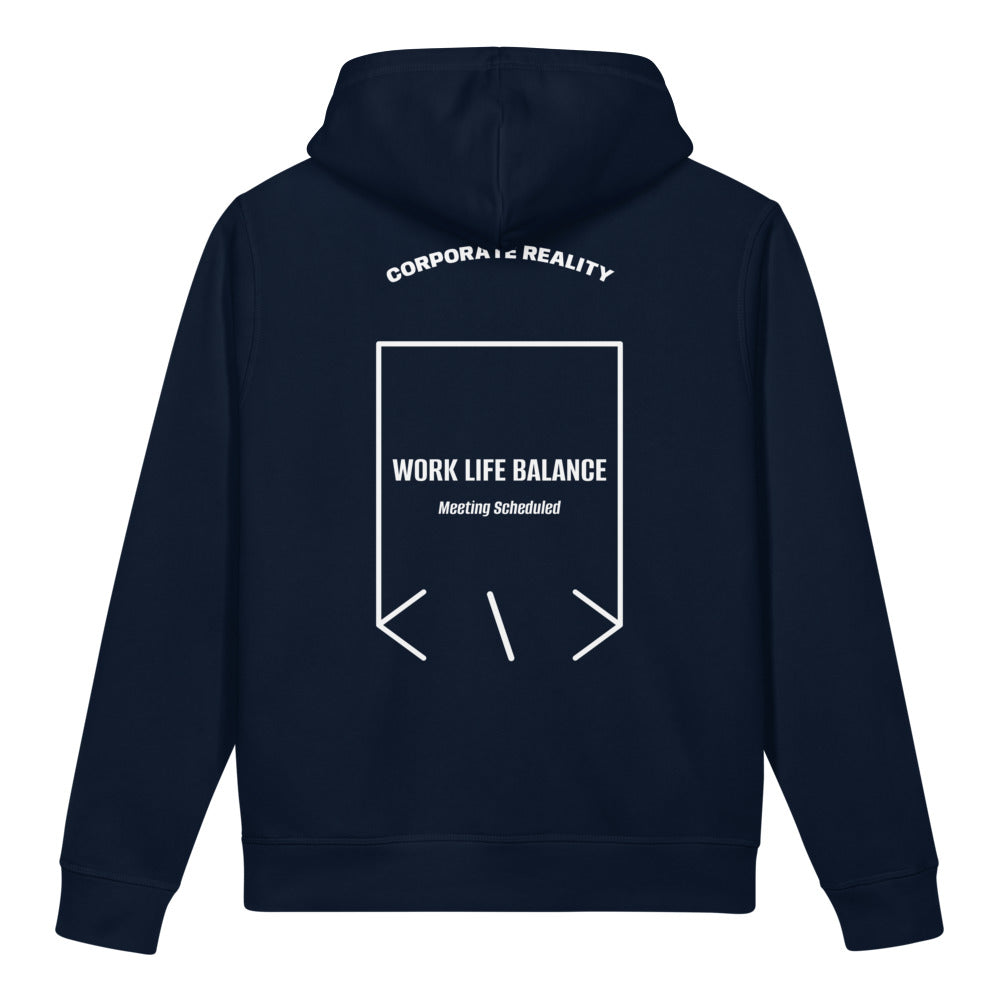 Work Life Balance — French Navy White back mockup