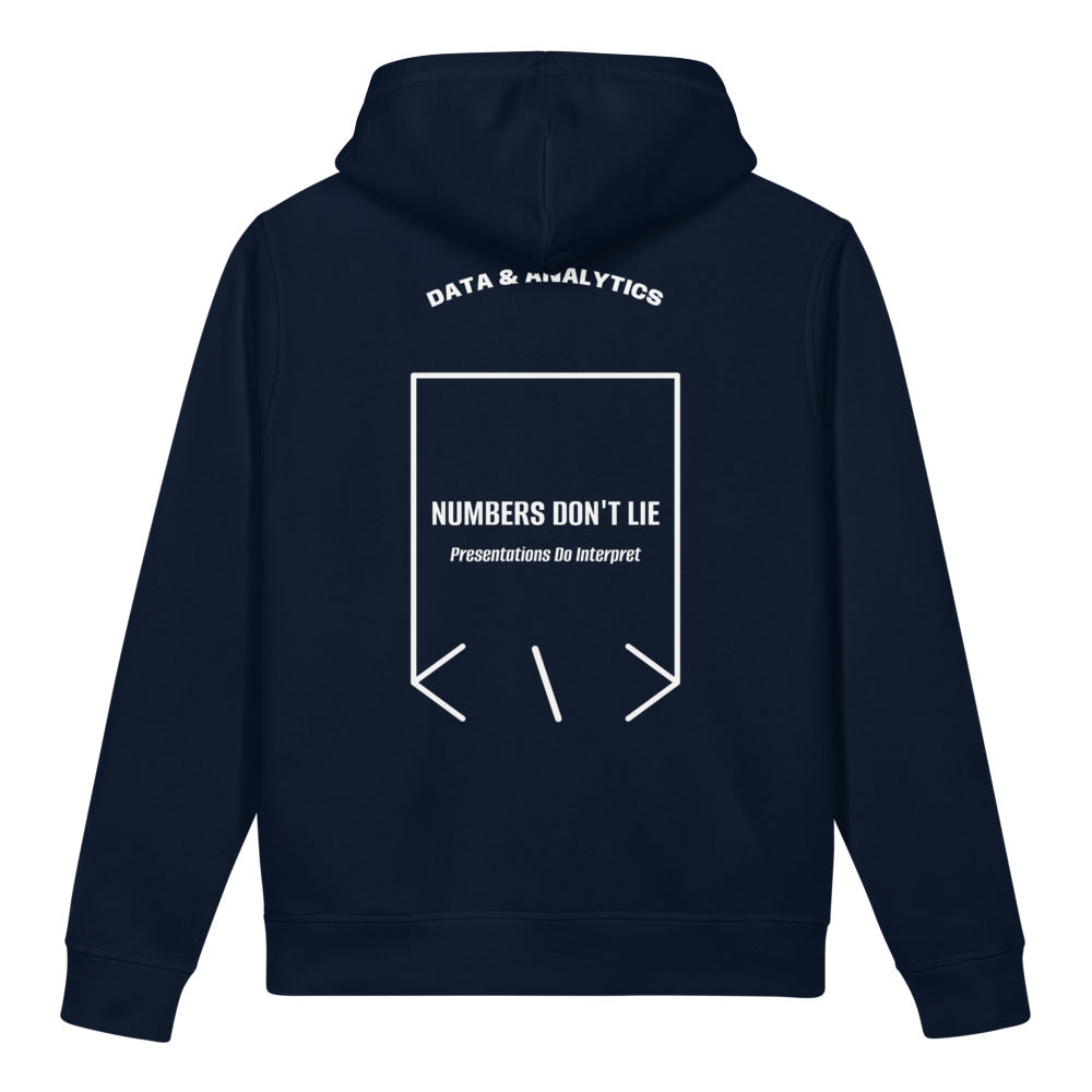 Numbers Don't Lie — French Navy White back mockup