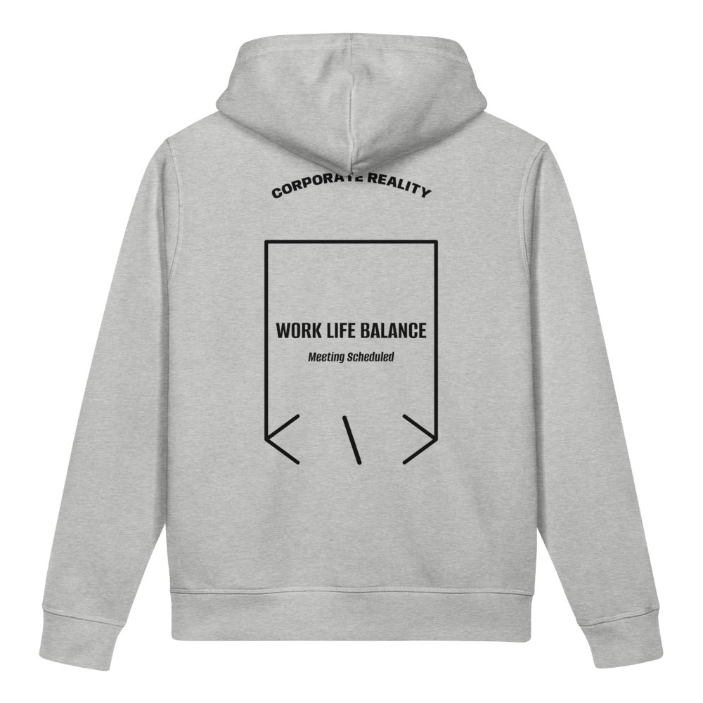 Work Life Balance — Heather Grey Black back mockup