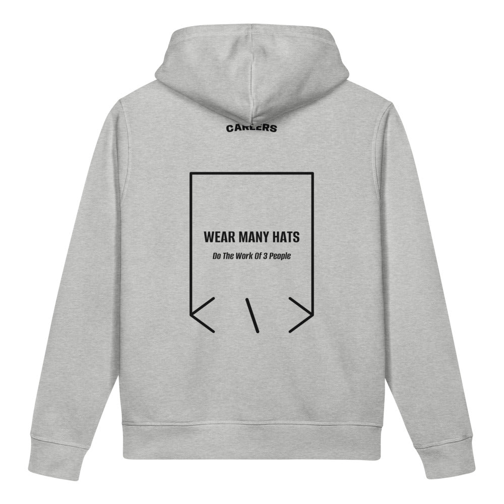 Wear Many Hats — Heather Grey Black back mockup