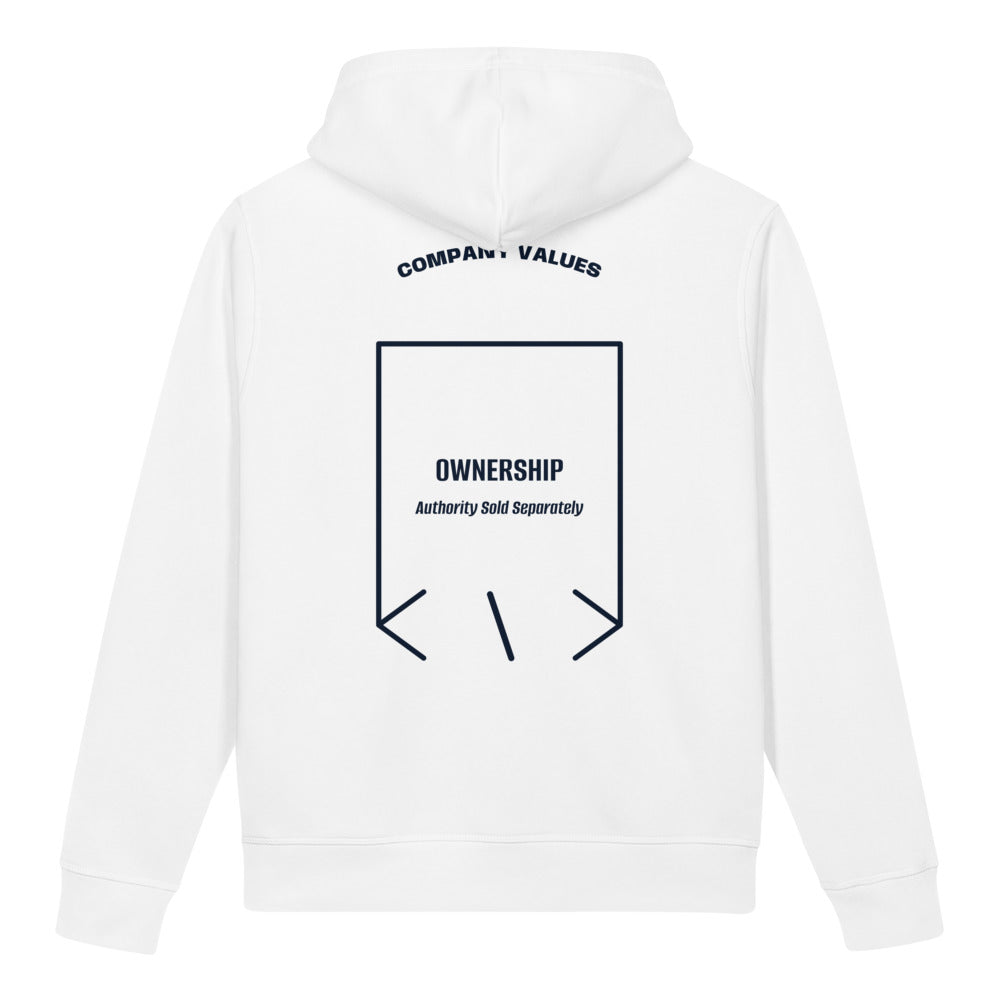 Ownership — White French Navy back mockup