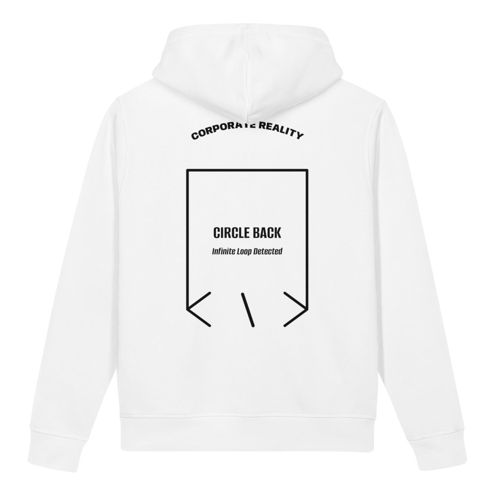 Circle Back — White Black back mockup