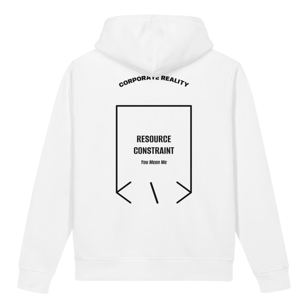 Resource Constraint — White Black back mockup
