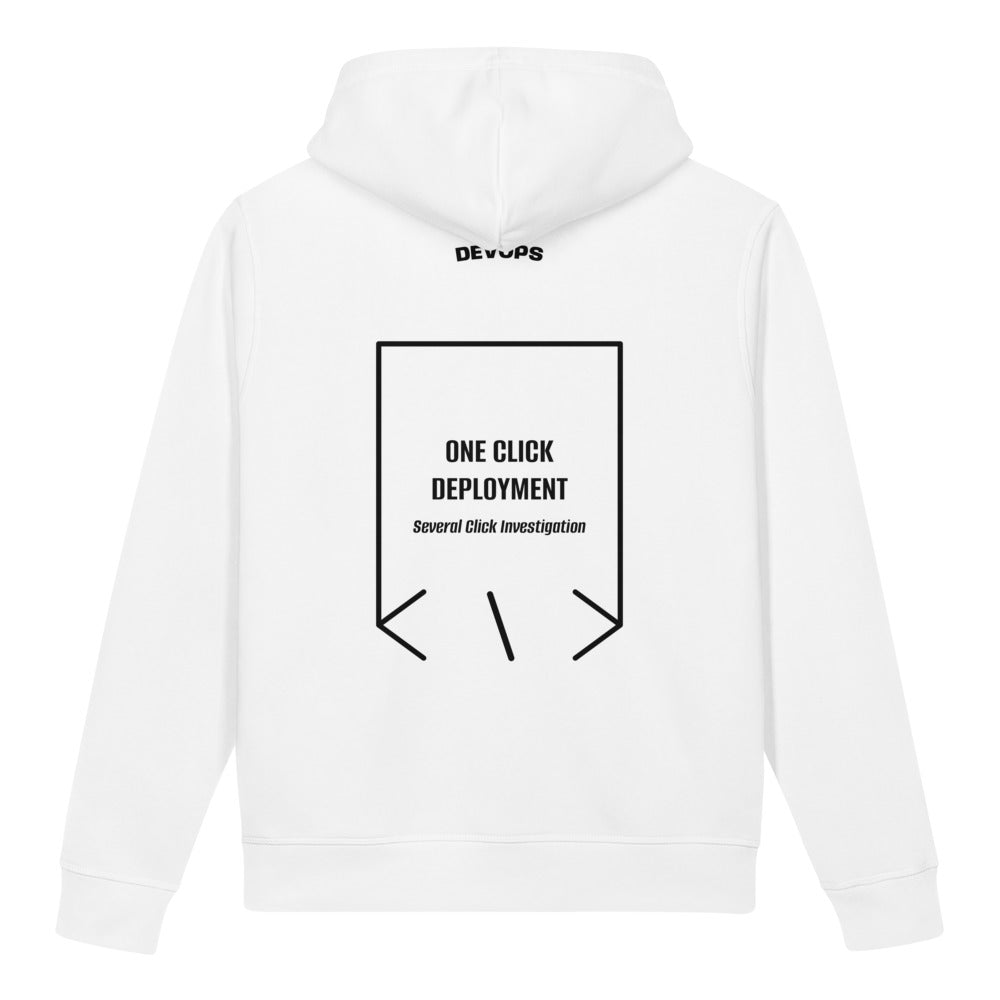 One Click Deployment — White Black back mockup