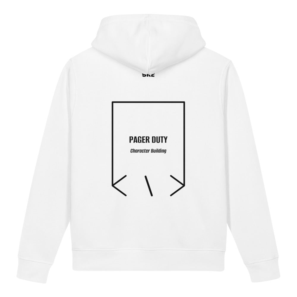 Pager Duty — White Black back mockup