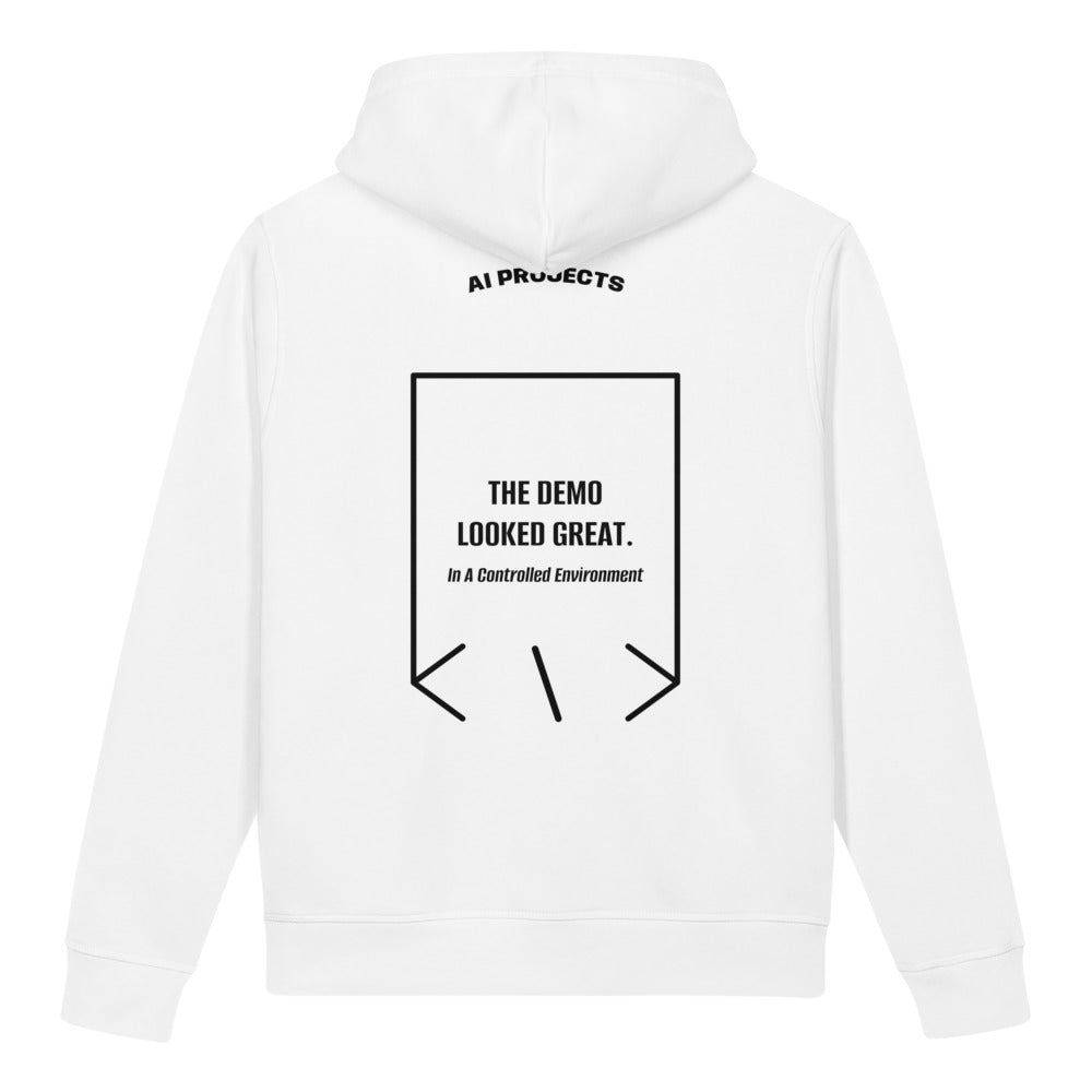The Demo Looked Great. — White Black back mockup