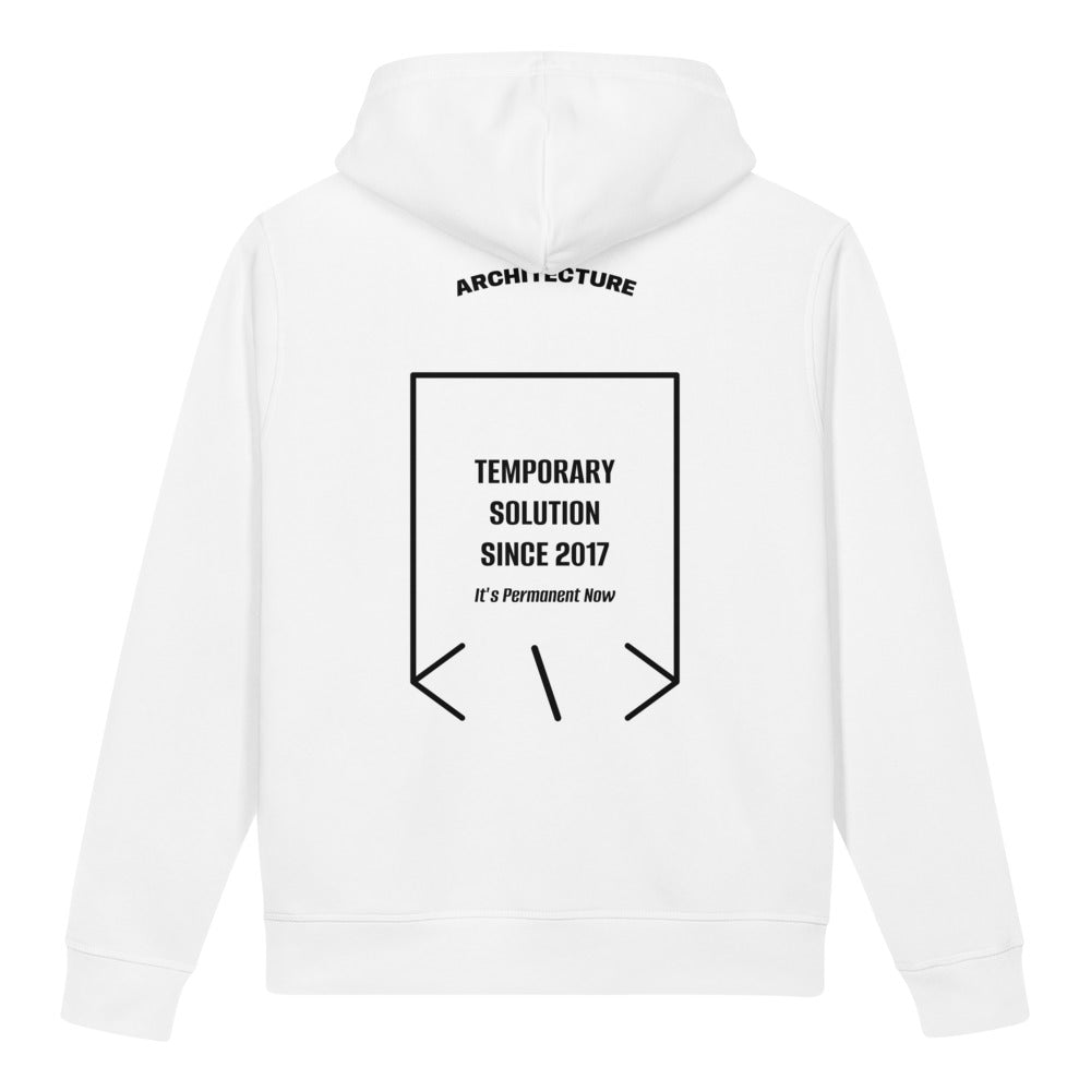 Temporary Solution Since 2017 — White Black back mockup
