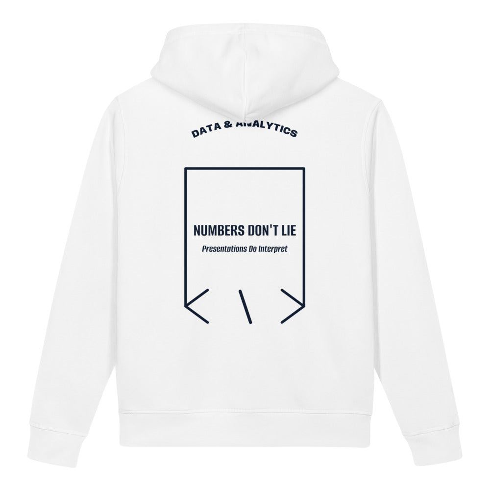 Numbers Don't Lie — White French Navy back mockup